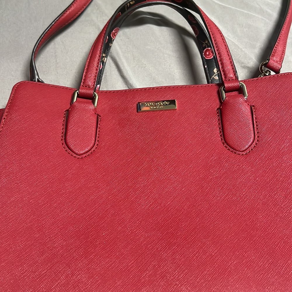 Kate spade red tote bag